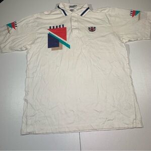 Mark Scot Vintage Westbury Golf White Polo Shirt Mens Size Medium
